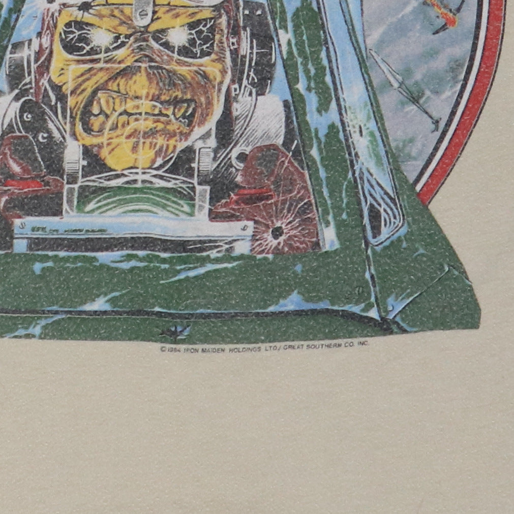 1984 Iron Maiden Aces High Camo Sleeve Shirt