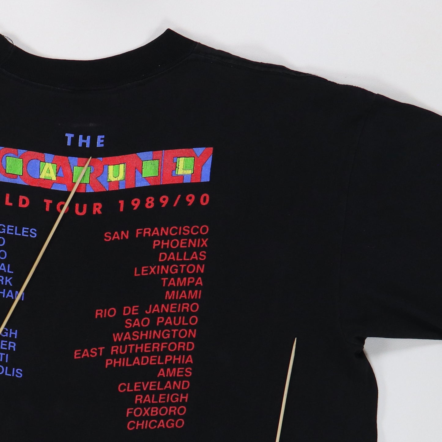 1989 Paul McCartney World Tour Shirt