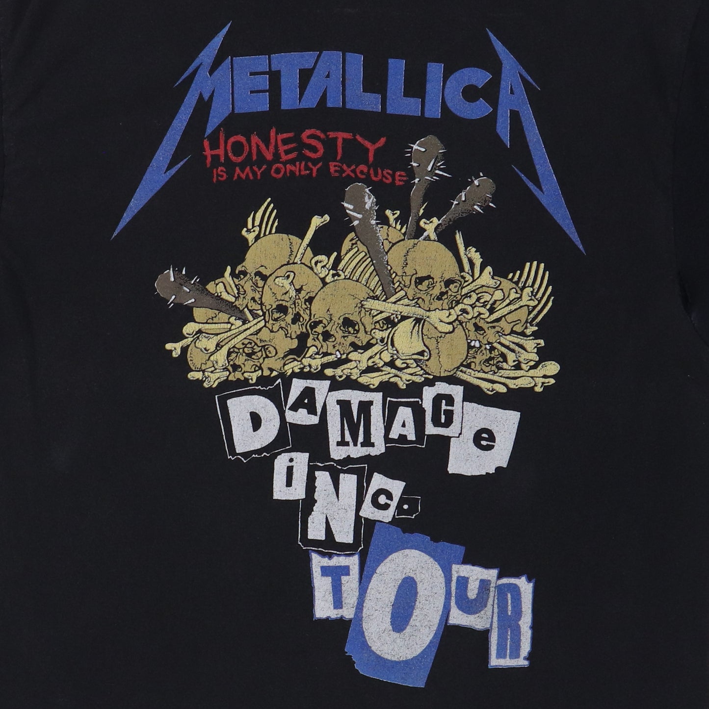 1980s Metallica Damage Inc Tour Shirt