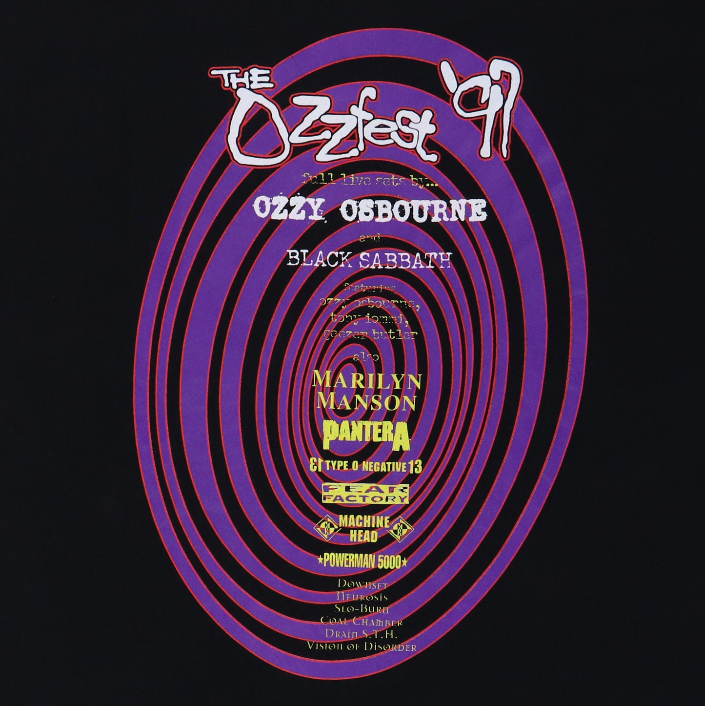 1997 Ozzfest Ozzy Osbourne Tour Shirt