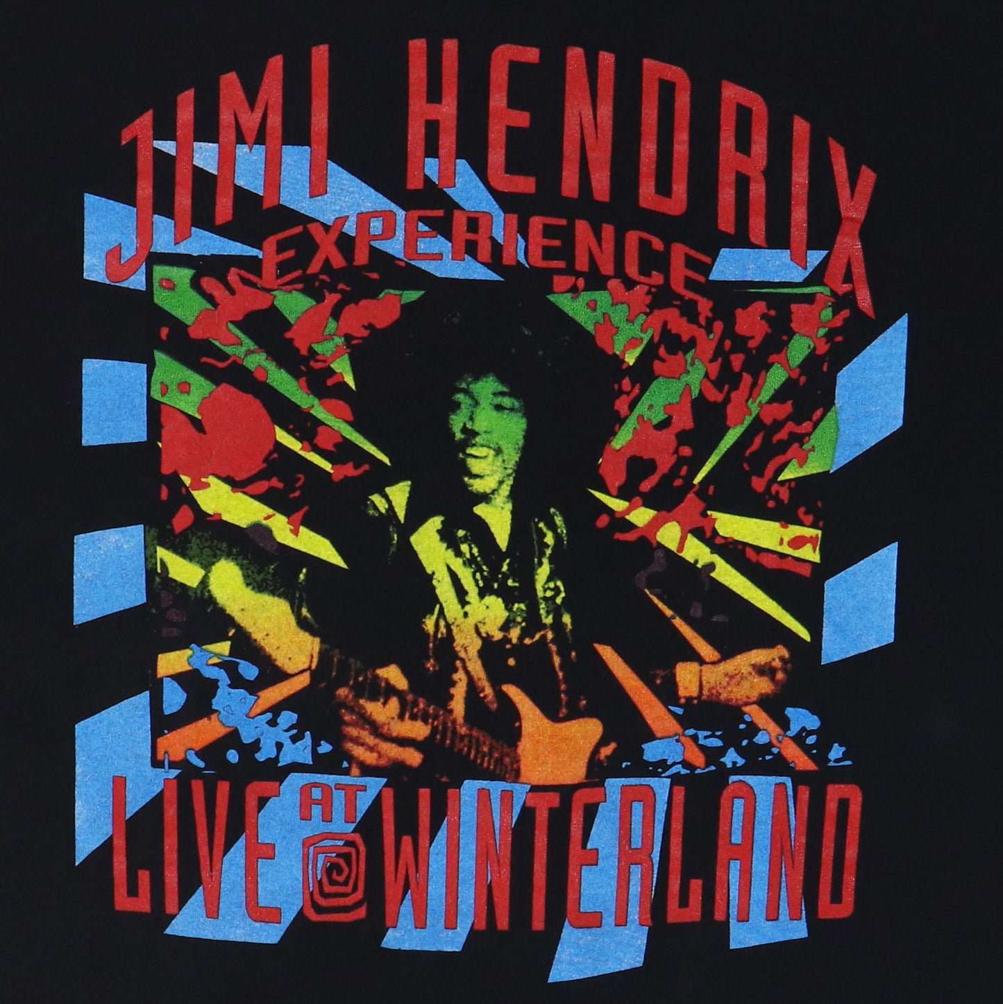 1990s Jimi Hendrix Experience Winterland Shirt Detail