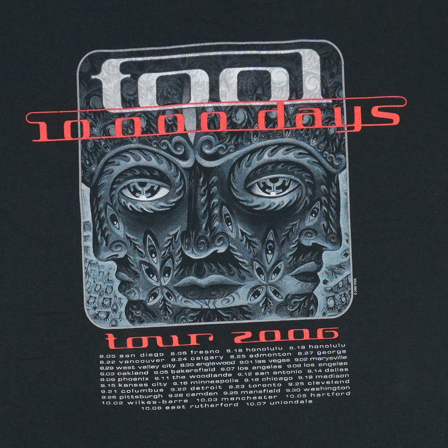 2006 Tool 10,000 Days Tour Shirt