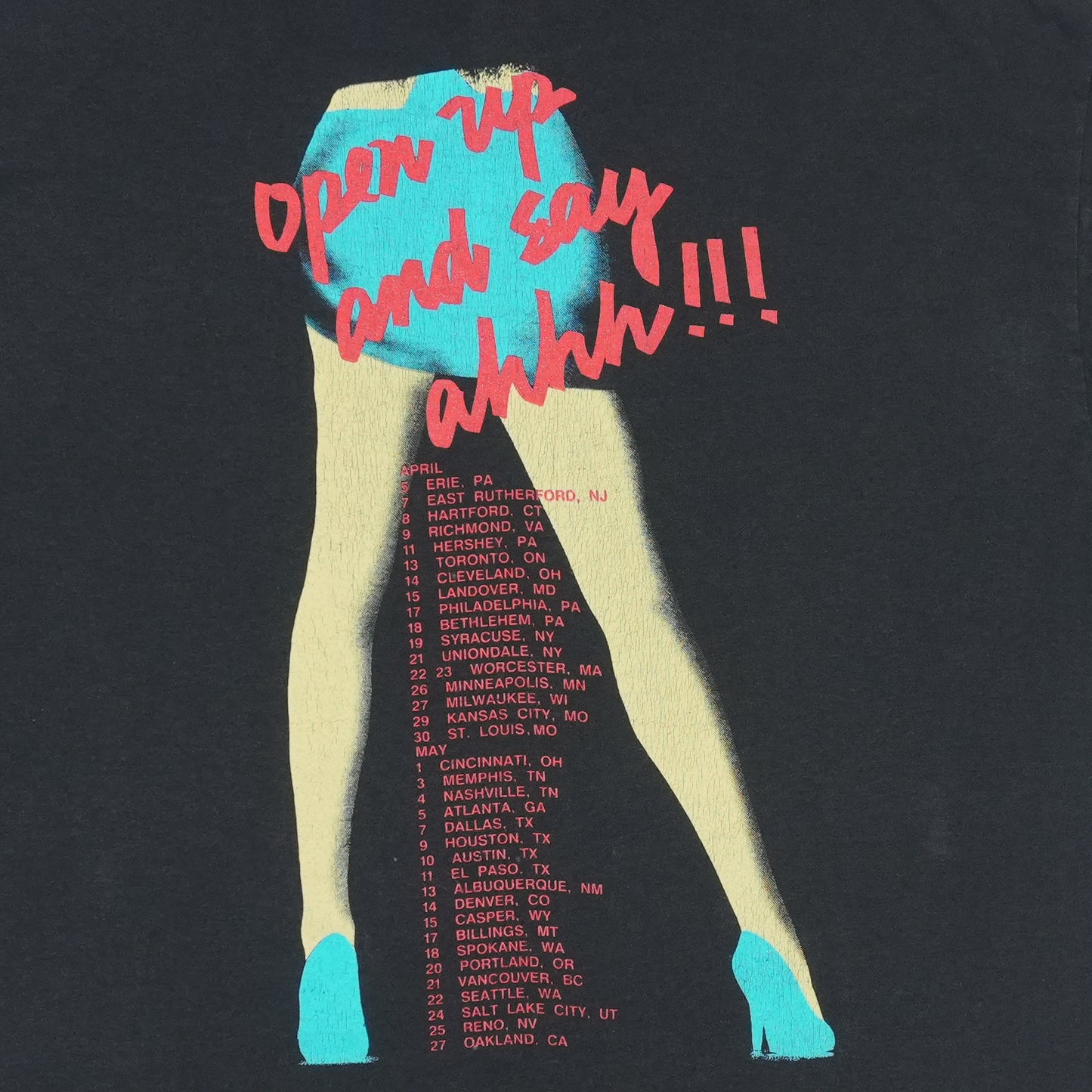 1988 Poison Open Up And Say Ahhh Tour Shirt