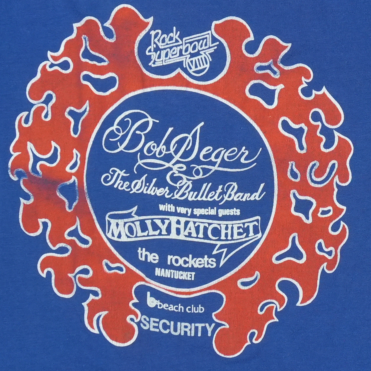 1980 Bob Seger Tangerine Bowl Concert Shirt