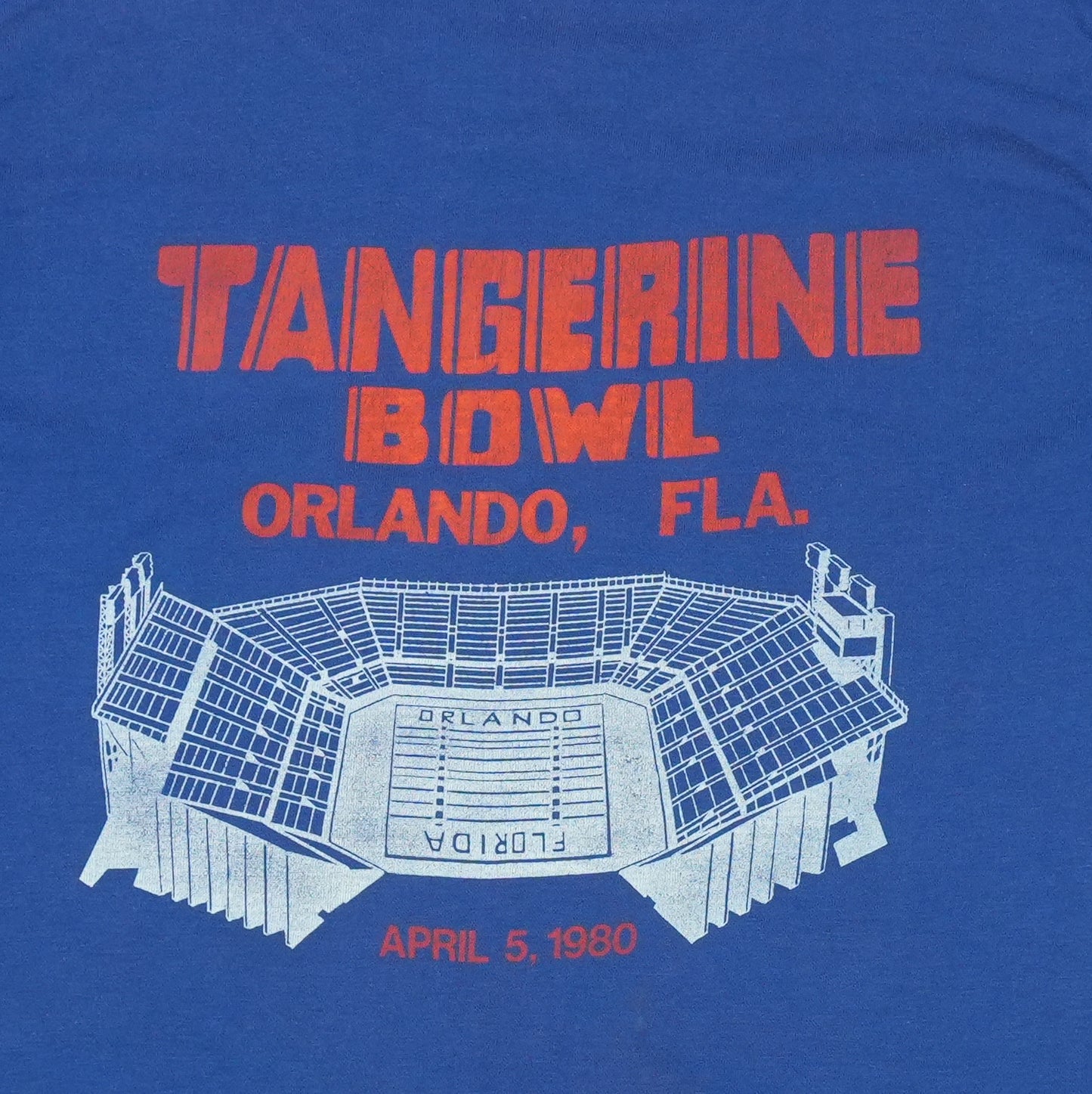 1980 Bob Seger Tangerine Bowl Concert Shirt
