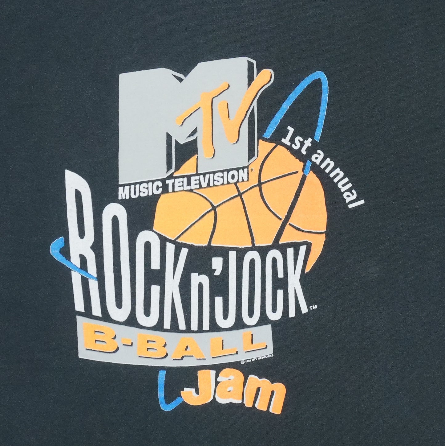 1991 MTV Rock N Jock Basketball Shirt