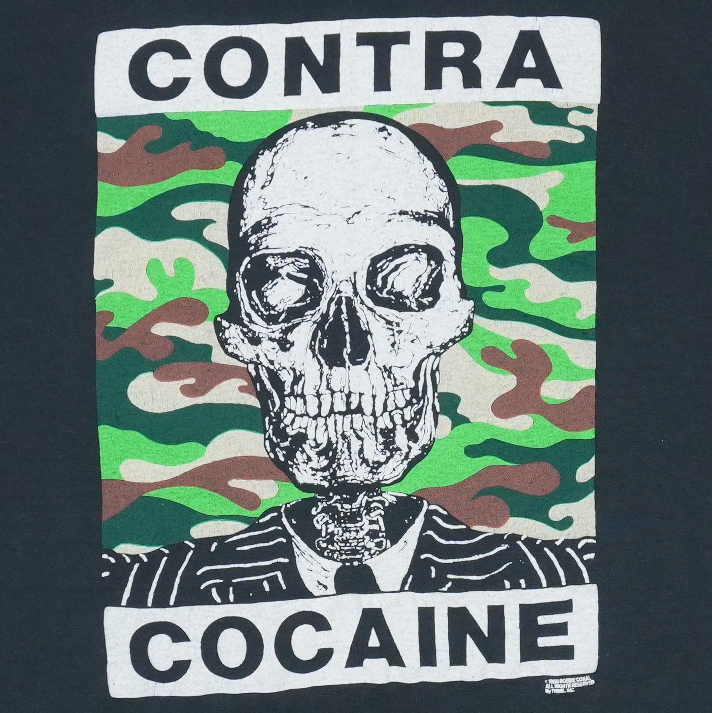 1988 Jackson Browne Contra Cocaine Concert Shirt