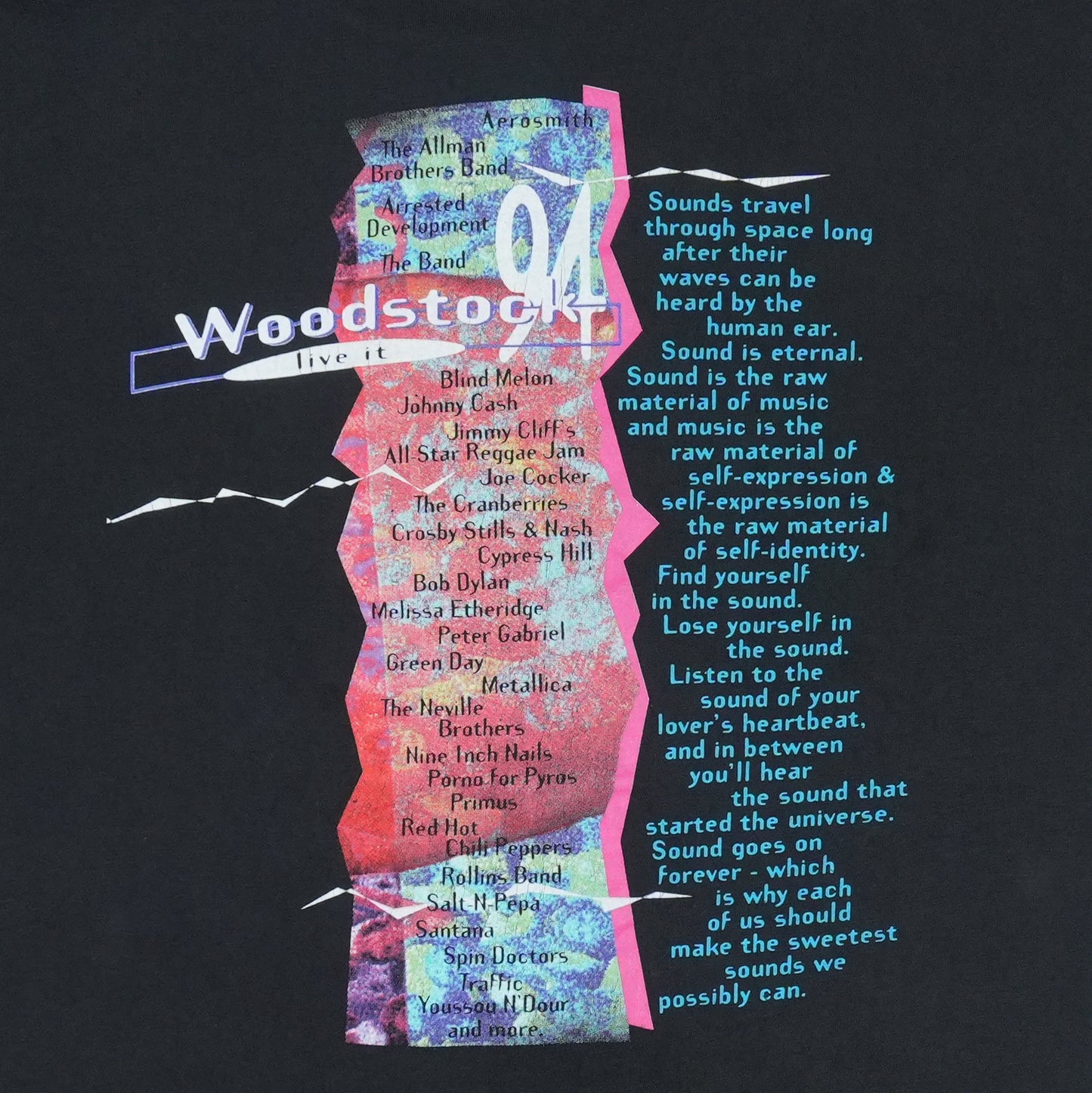 1999 Woodstock Music Festival Shirt