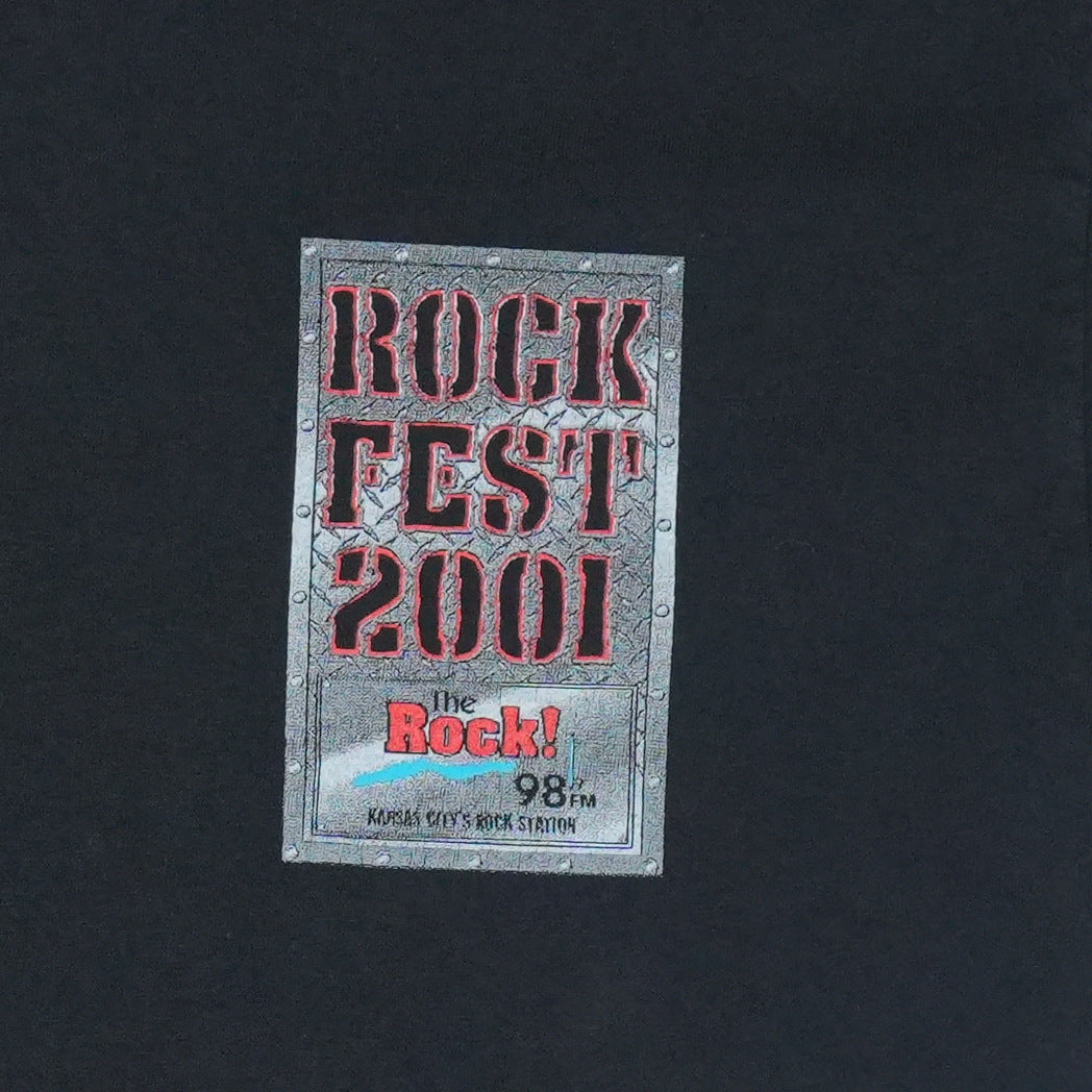 2001 Rock Fest 98.9 The Rock Concert Shirt