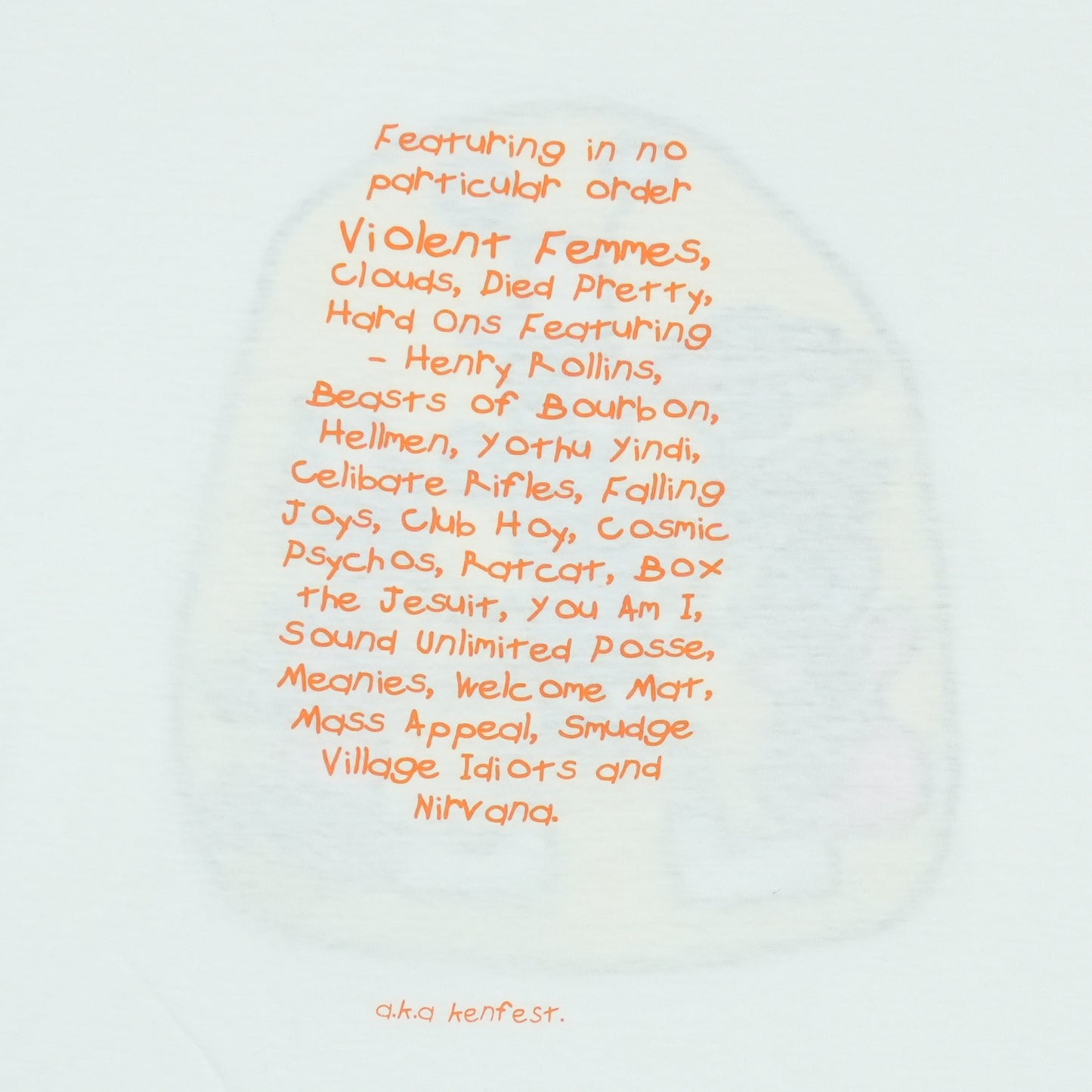 1992 Big Day Out Festival Nirvana Concert Shirt