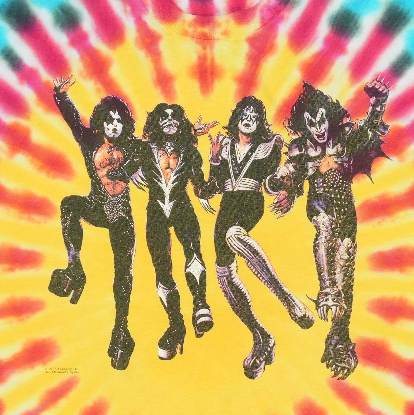 1997 Kiss Destroyer Tie Dye Shirt