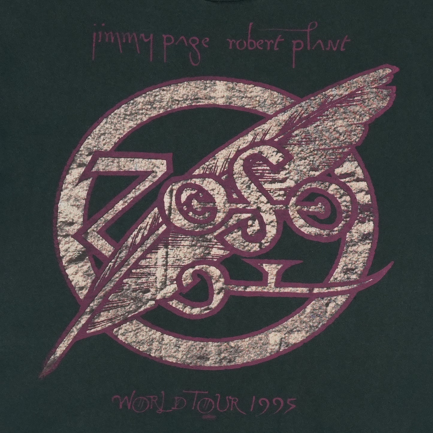 1995 Jimmy Page Robert Plant Zoso Tour Shirt