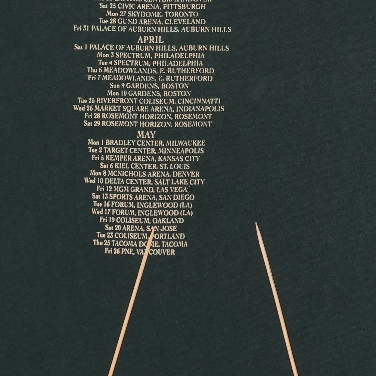 1995 Jimmy Page Robert Plant Zoso Tour Shirt