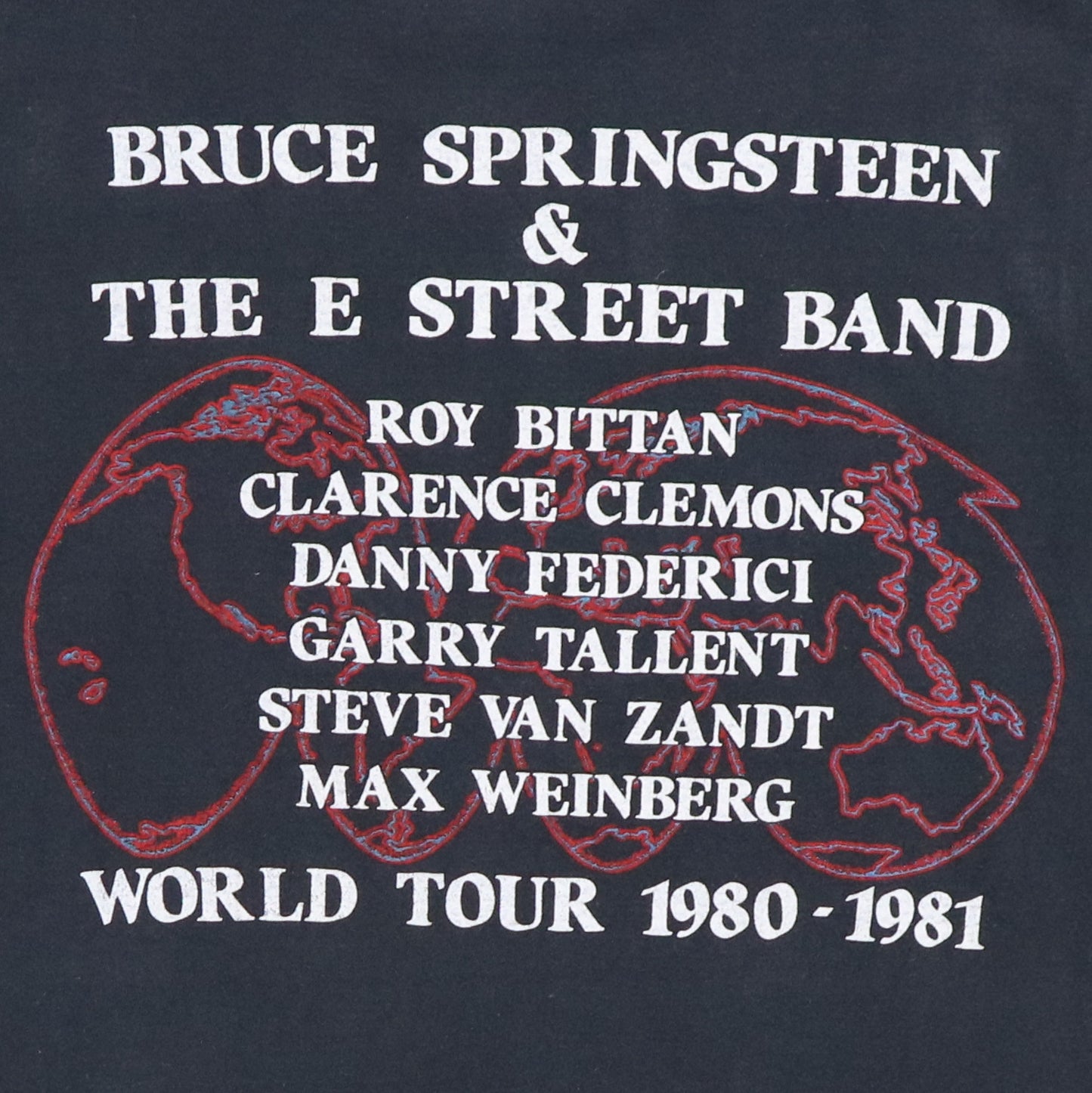 1980 Bruce Springsteen E Street Band Tour Shirt
