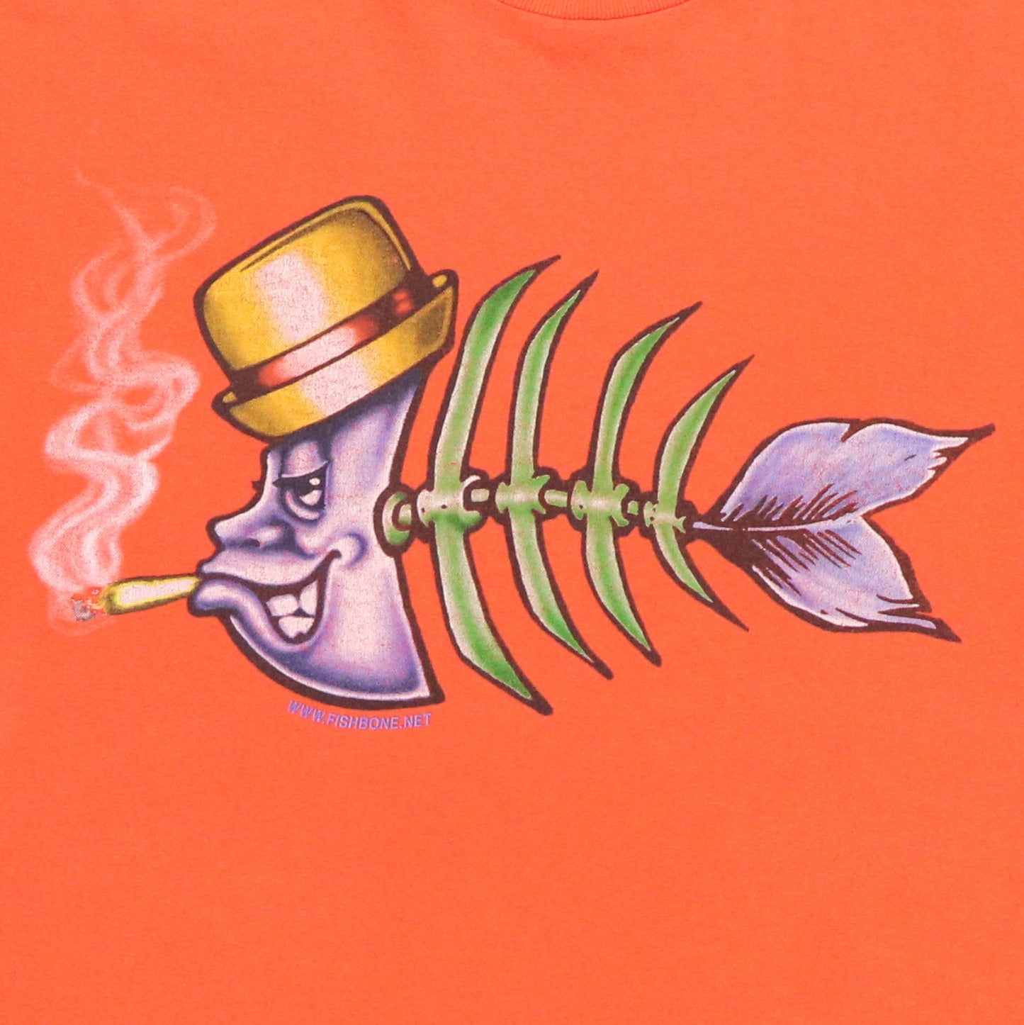 1990s Fishbone March Of The Fishbone Soldier Shirt Detail