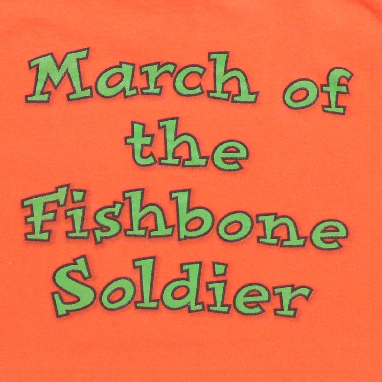 1990s Fishbone March Of The Fishbone Soldier Shirt Detail