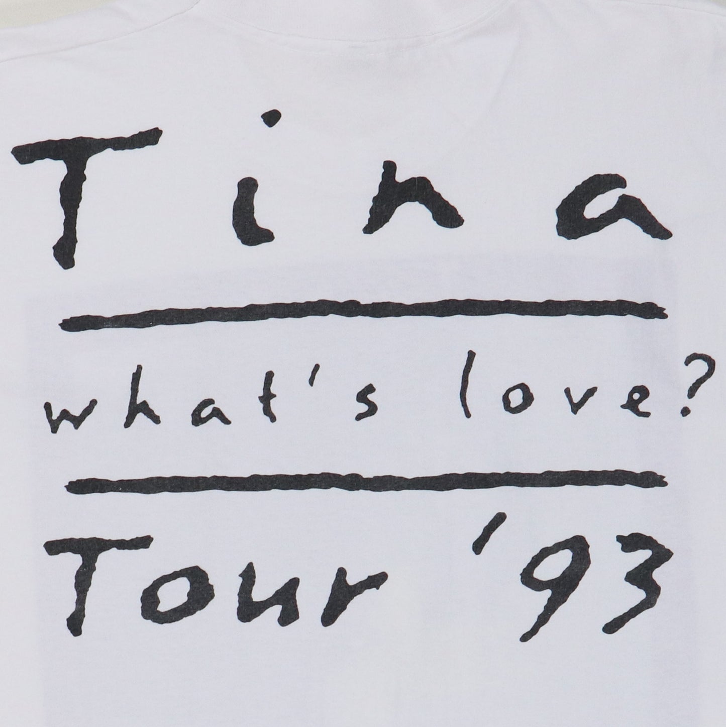 1993 Tina Turner What's Love Tour Shirt