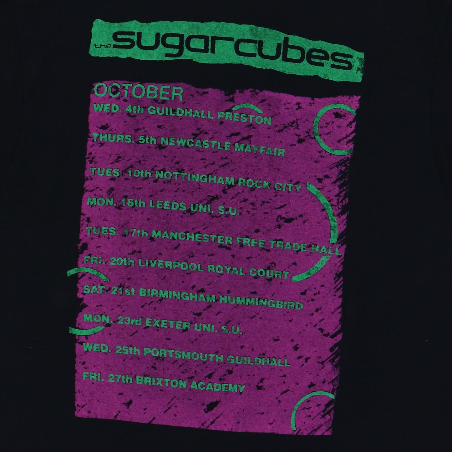1989 Sugarcubes Here Today, Tomorrow Next Week Tour Shirt