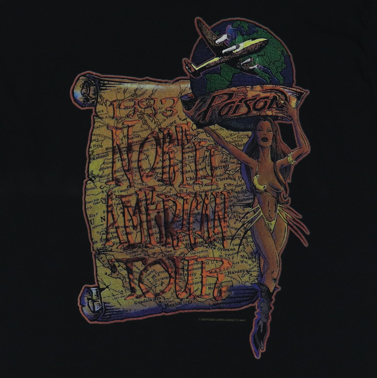 1993 Poison Native Tongue Tour Shirt