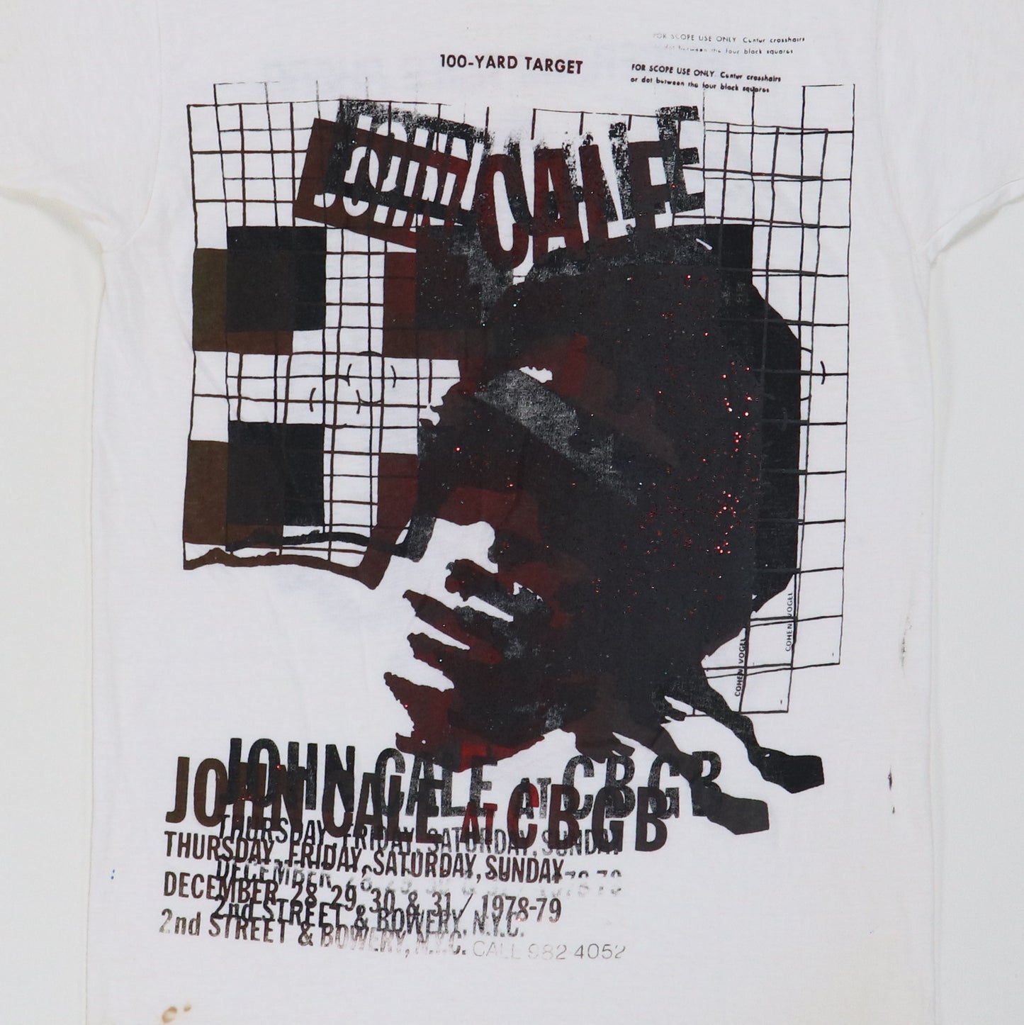 1978 John Cale CBGB Concert Shirt