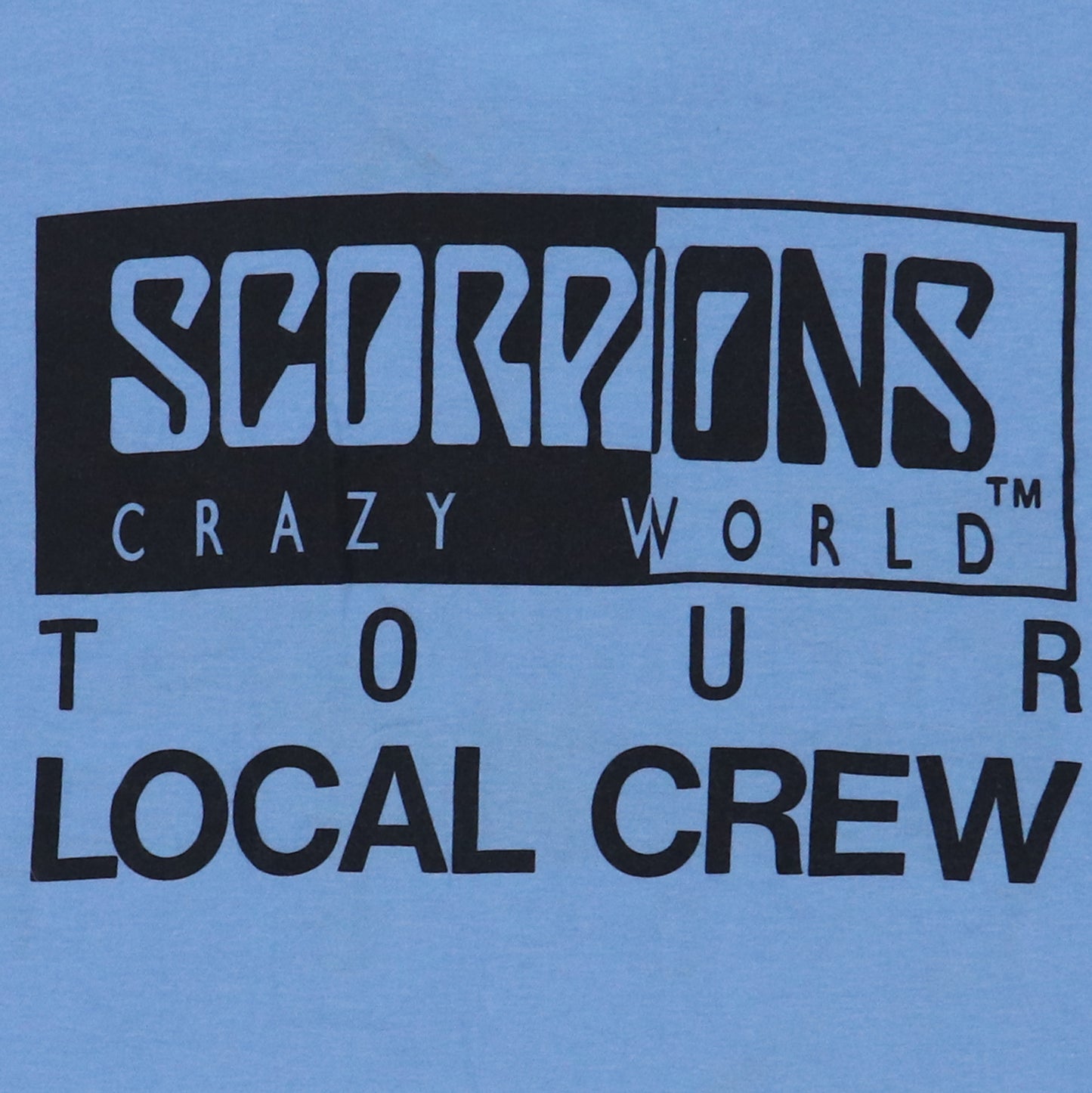 1991 Scorpions Crazy World Tour Shirt