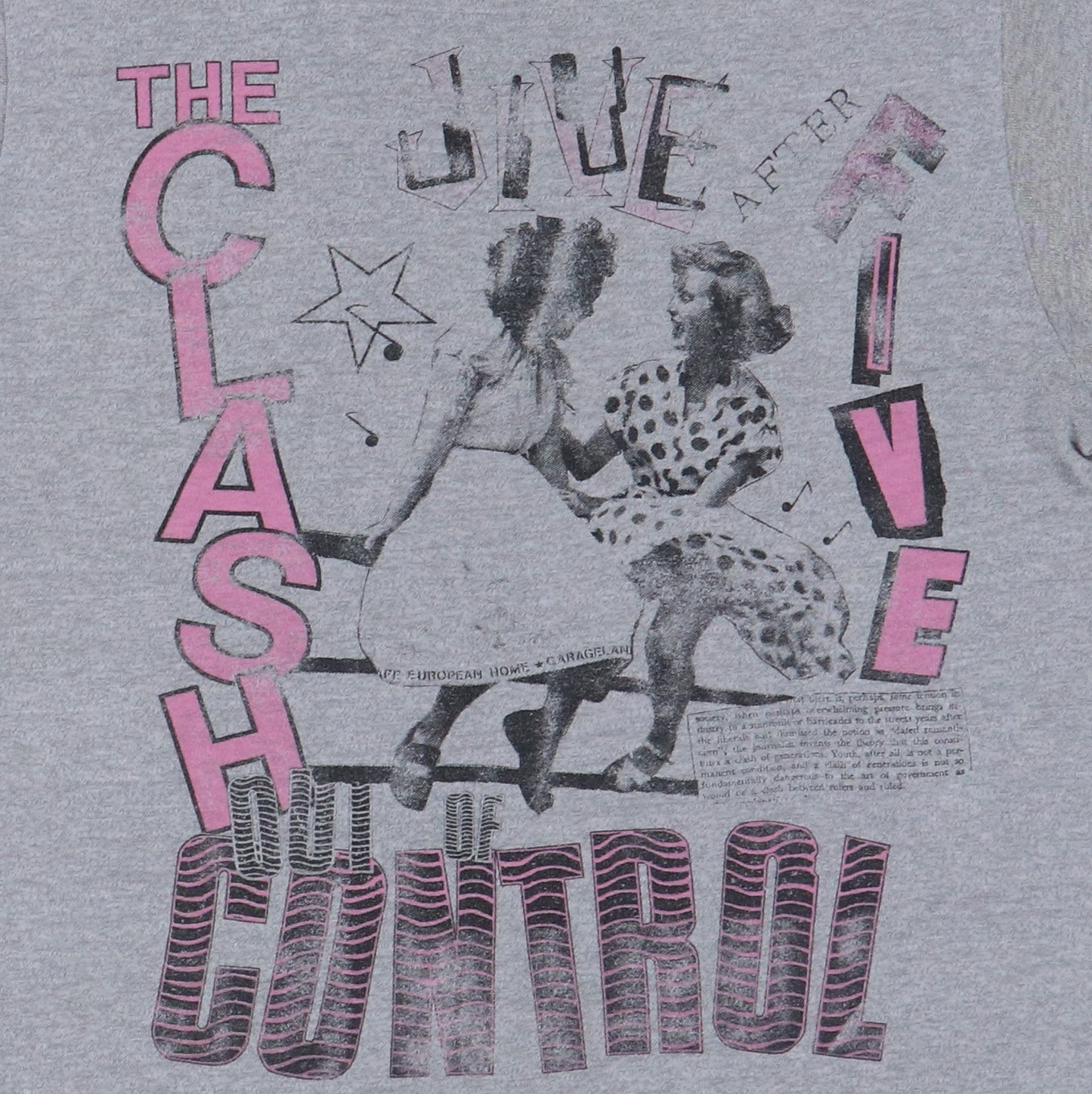 1984 The Clash Out Of Control Shirt