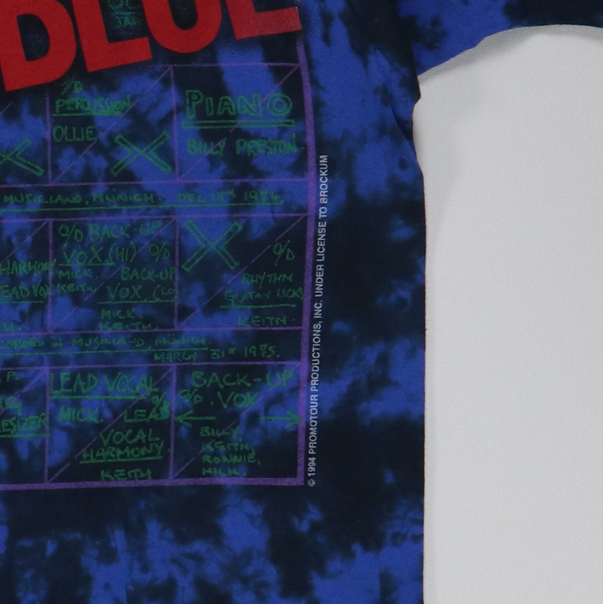 1998 Rolling Stones Black And Blue Tour Shirt