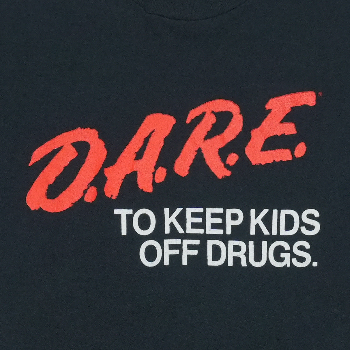 1990s D.A.R.E. To Keep Kids Off Drugs Shirt Front Graphic