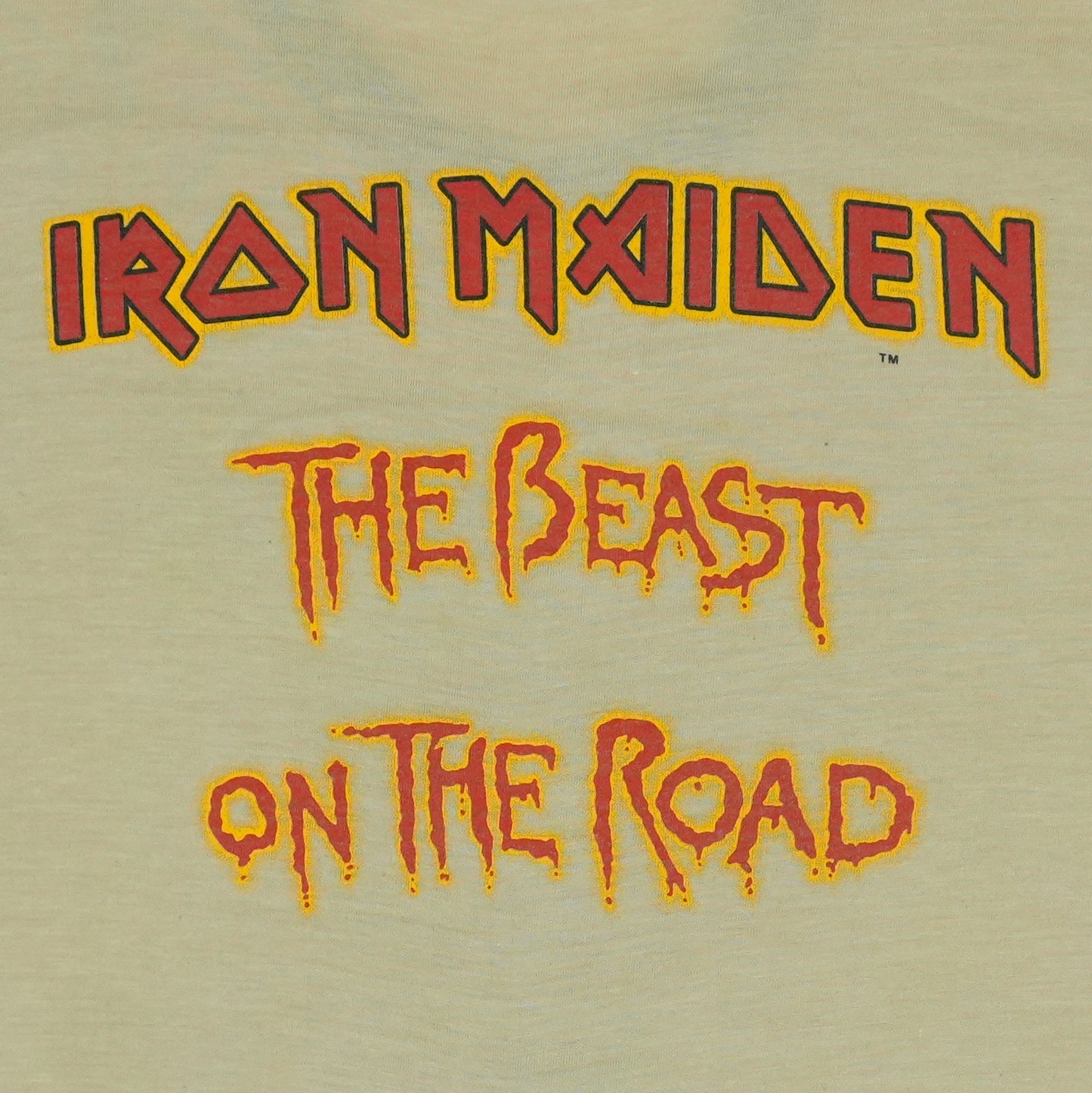 1982 Iron Maiden World Tour Camo Shirt