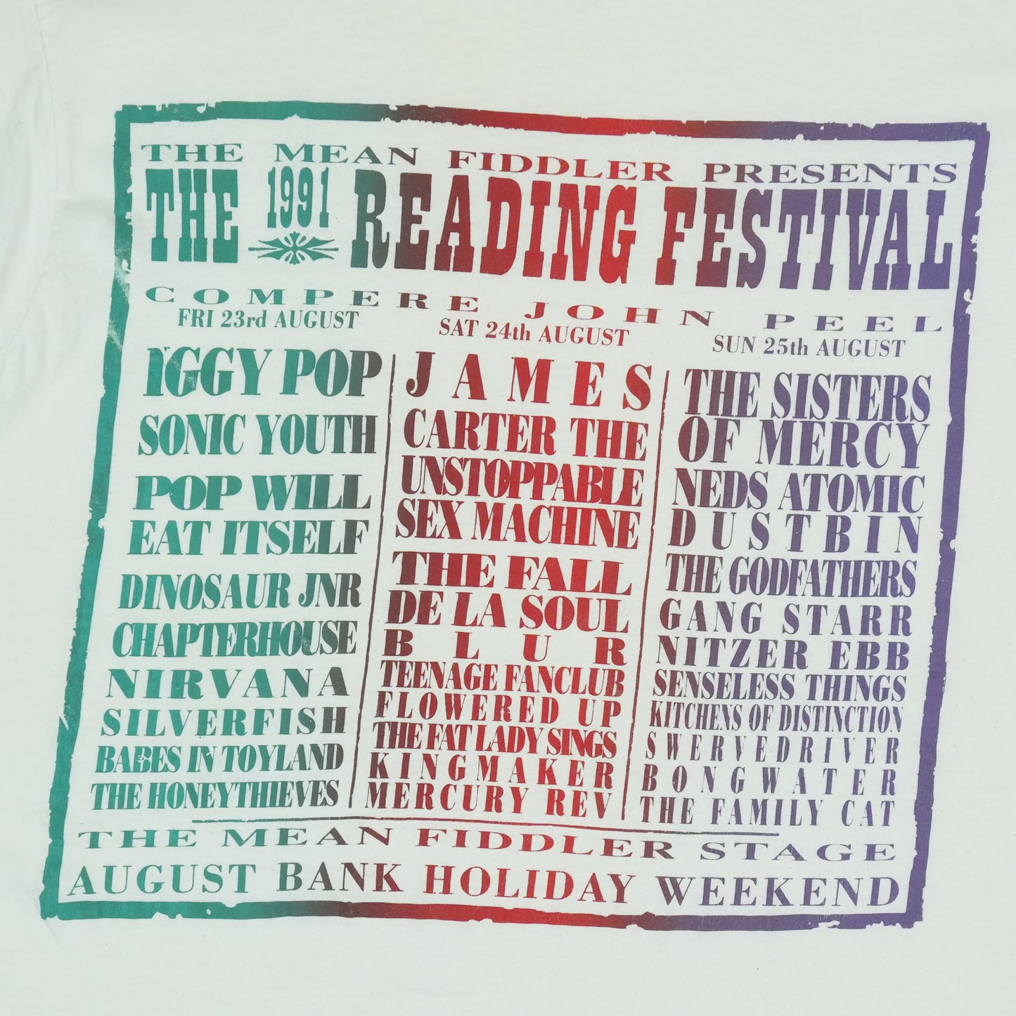 1991 Reading Festival Shirt