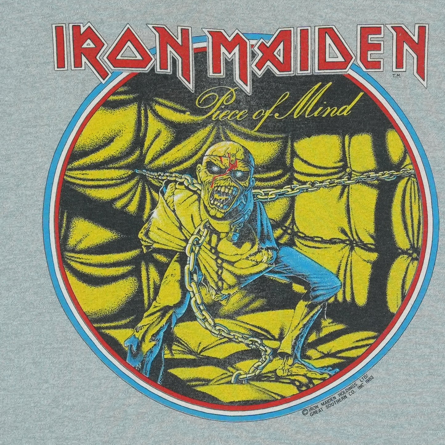 1983 Iron Maiden Piece Of Mind Tour Shirt