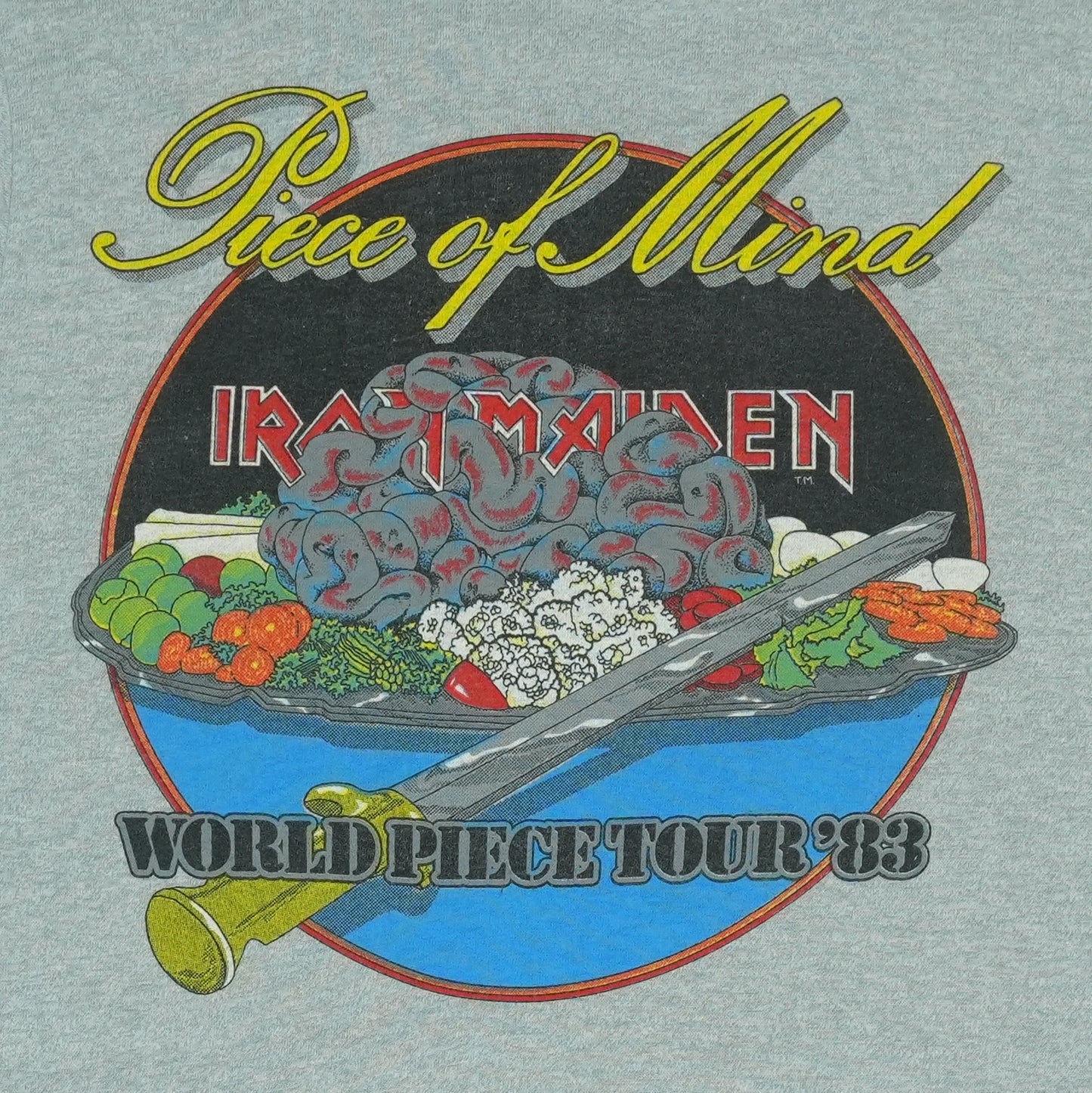 1983 Iron Maiden Piece Of Mind Tour Shirt
