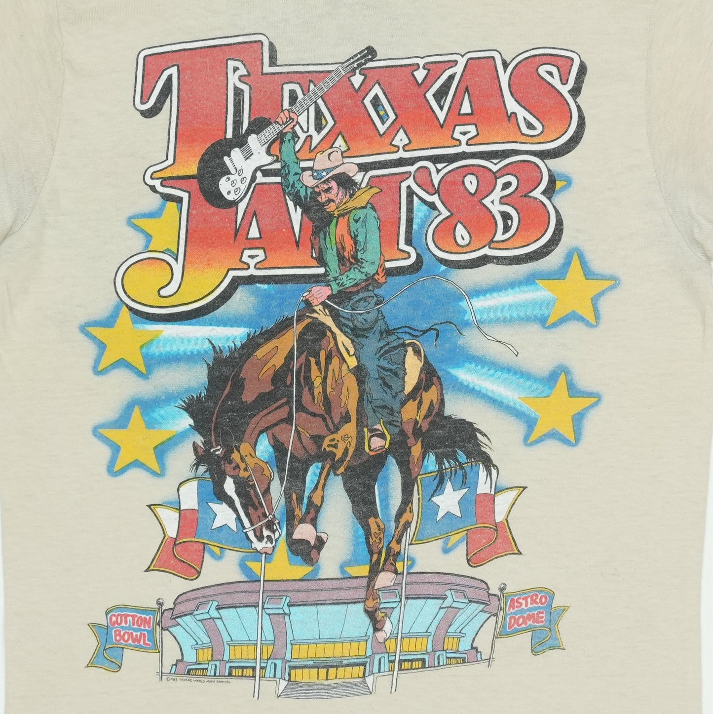 1983 Texas Jam Music Festival Concert Shirt