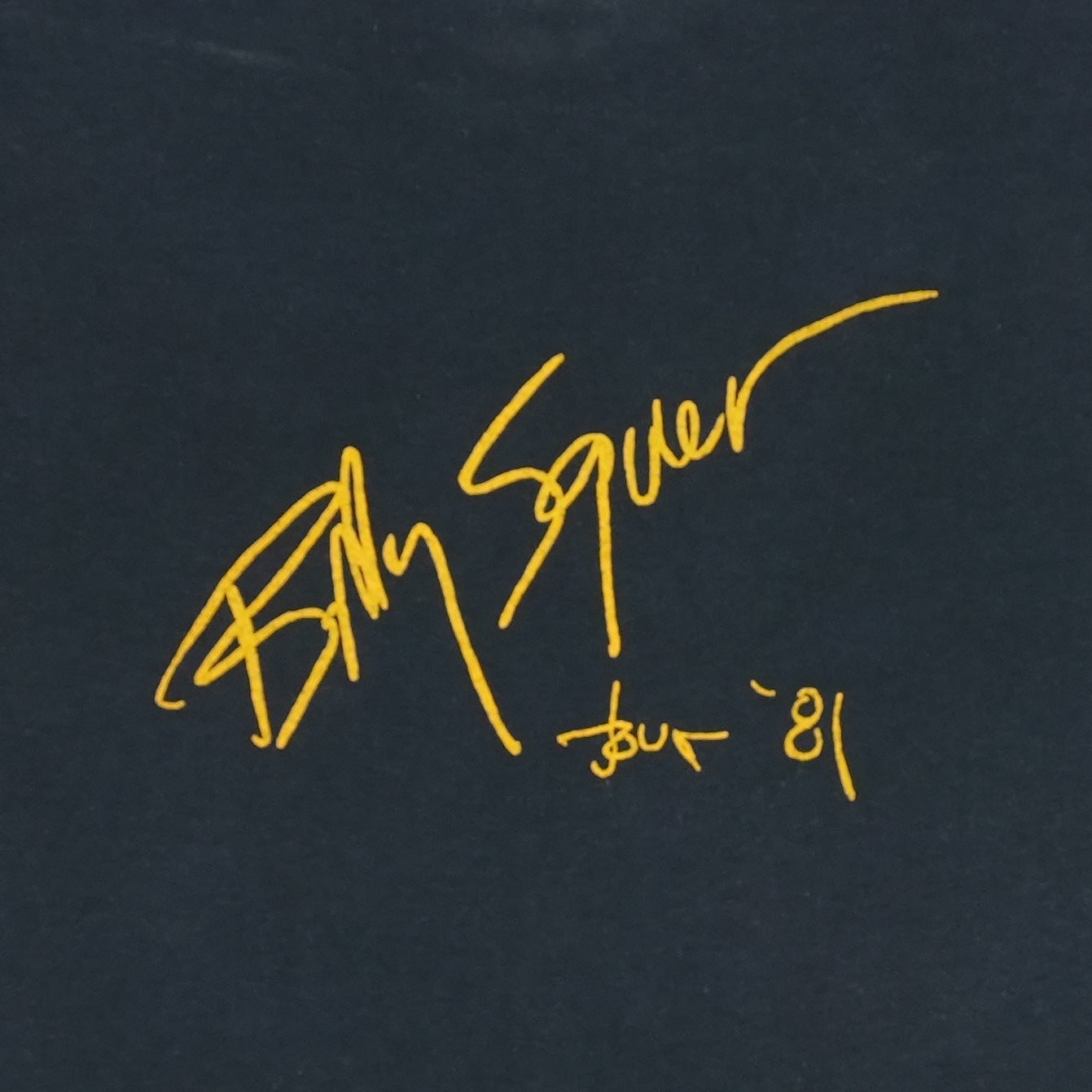 1981 Billy Squier Tour shirt