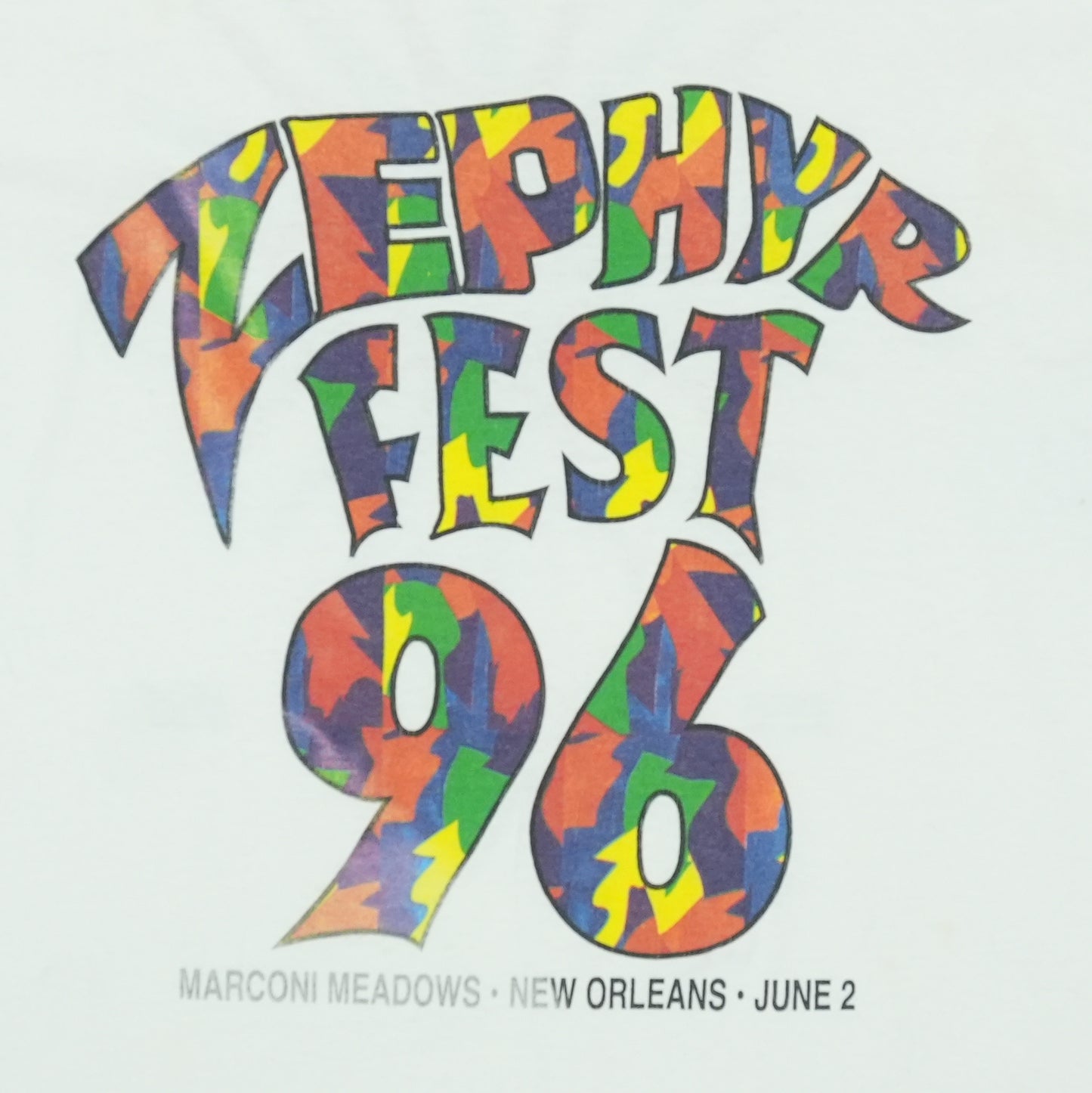 1996 Zephyr Music Festival New Orleans Shirt