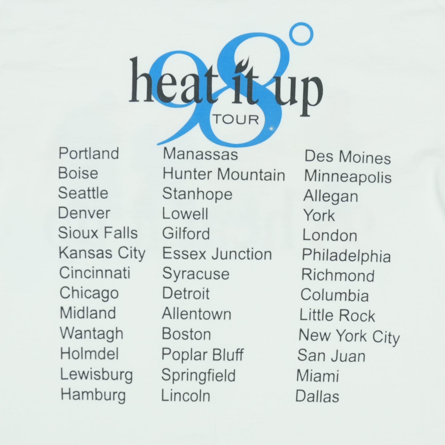 1998 98 Degress Tour Shirt