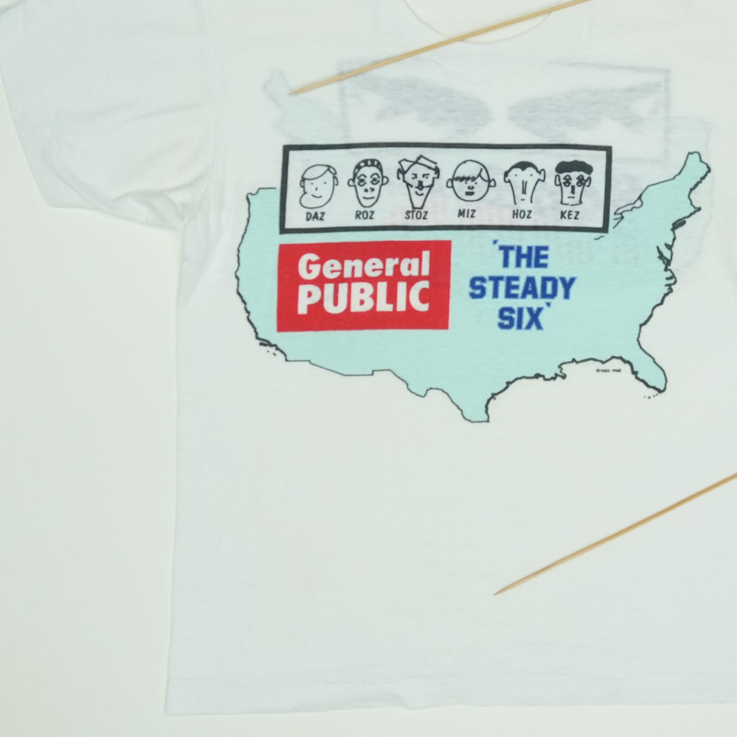 1985 General Public The Steady Six Tour Shirt