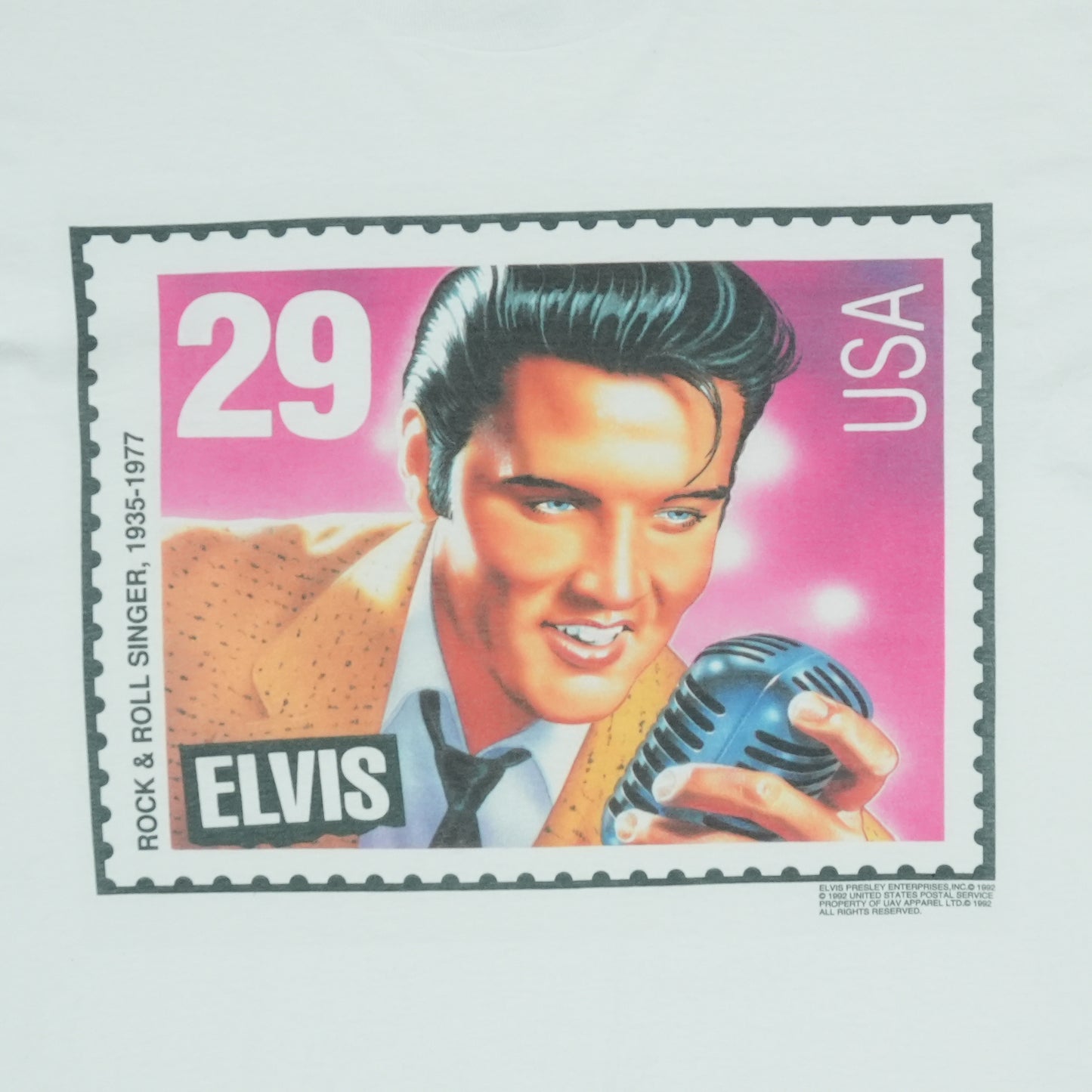 1992 Elvis Presley United States Postage Stamp Shirt