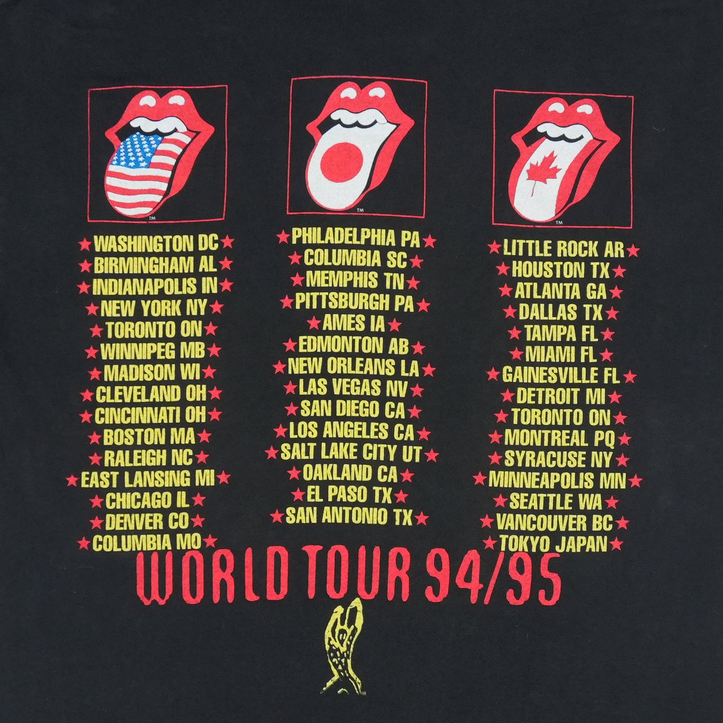 1994 Rolling Stones Voodoo Lounge Tour Shirt