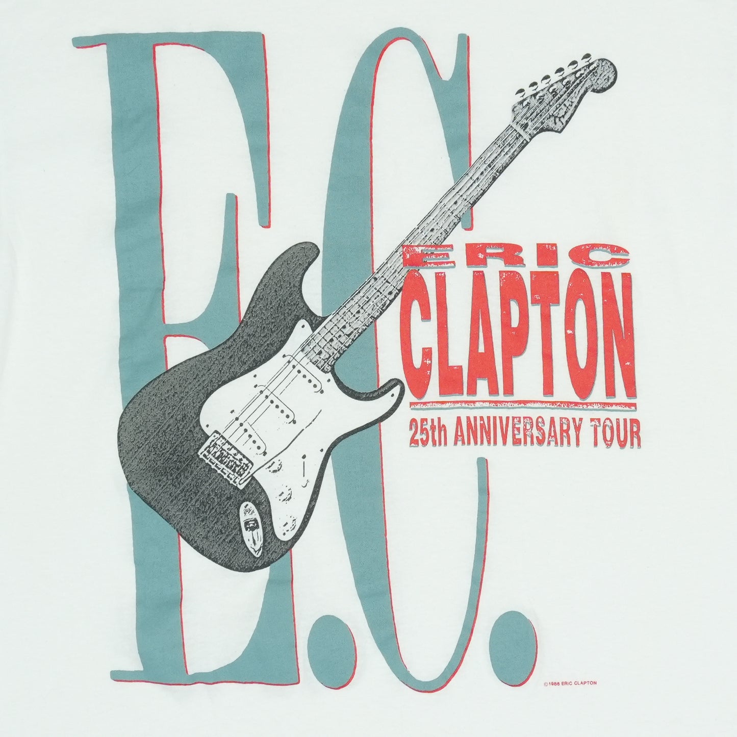 1988 Eric Clapton 25th Anniversary Shirt