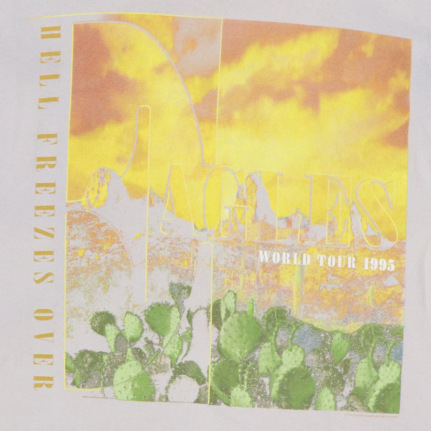 1994 Eagles World Tour Color Change Shirt