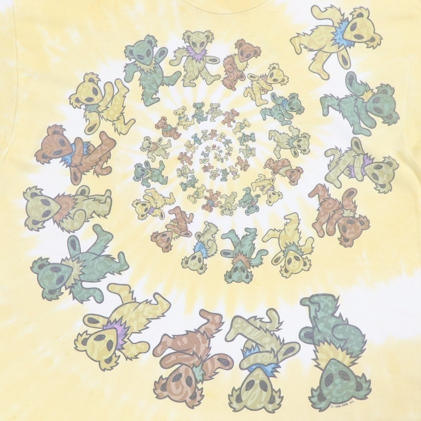 1996 Grateful Dead Spiral Alien Bears Color Change Shirt