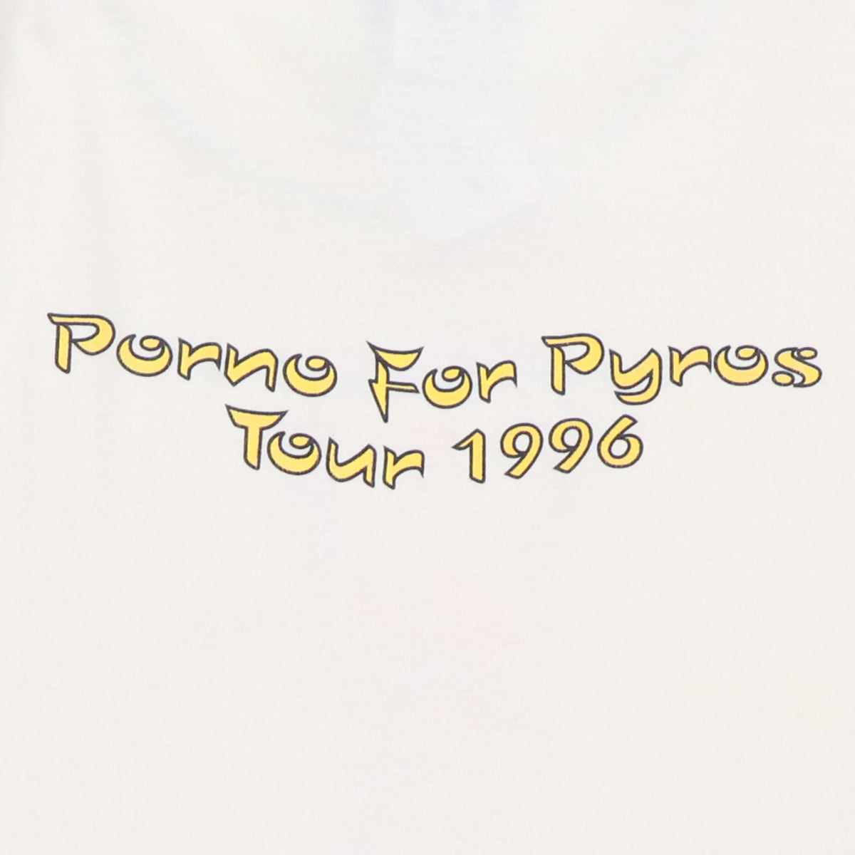 1996 Porno For Pyros Tour Color Change Shirt Detail