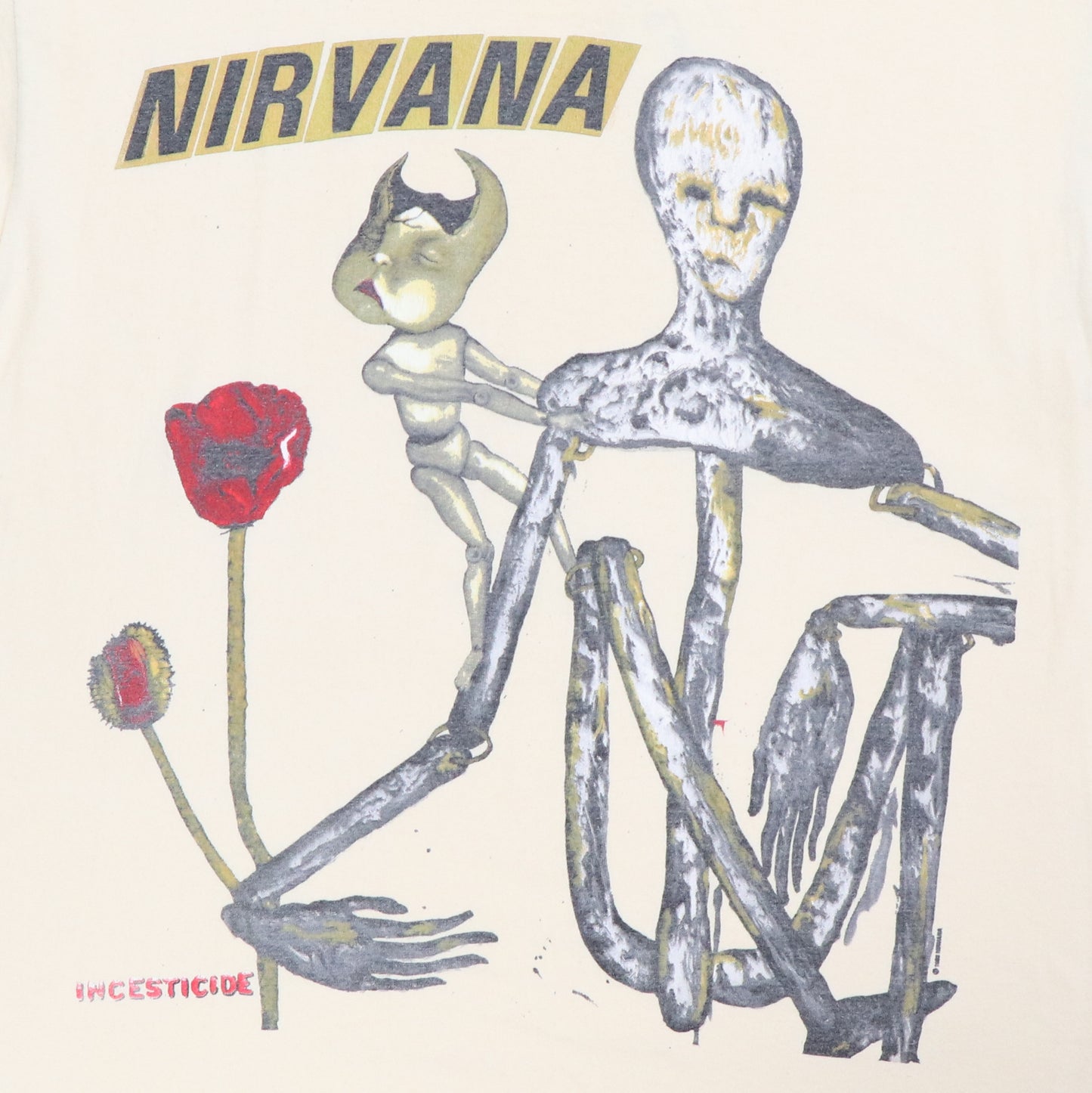 1993 Nirvana Incesticide Color Change Shirt