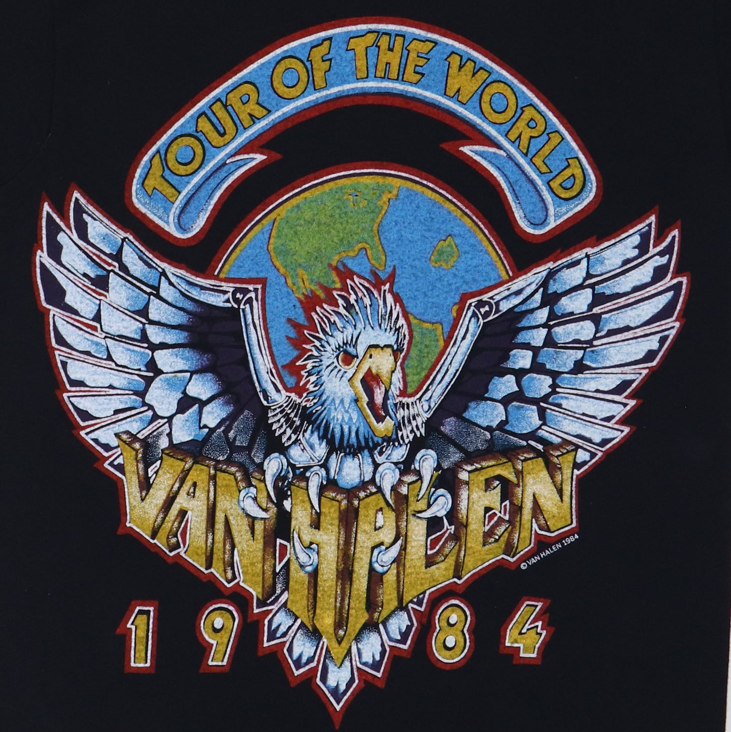 1984 Van Halen Tour Of The World Shirt