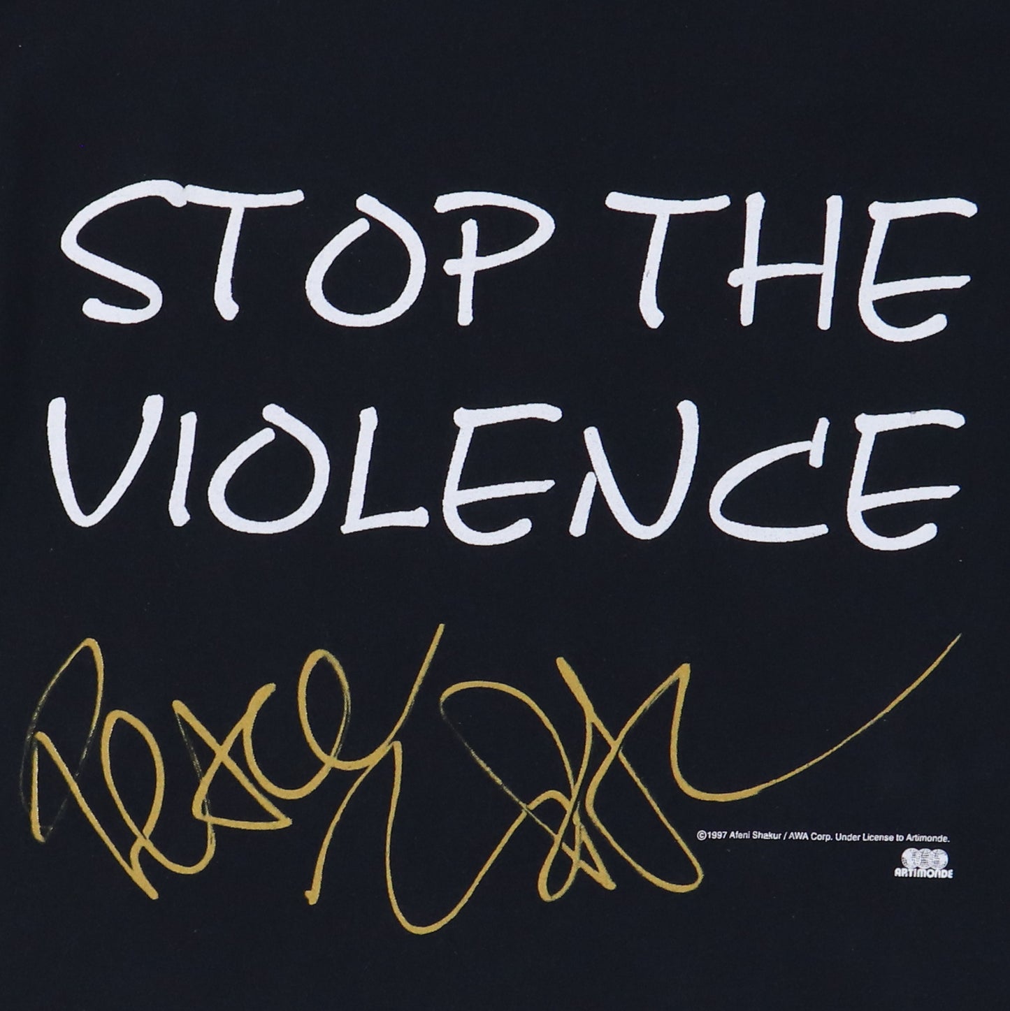 1997 Tupac Shakur Stop The Violence Shirt