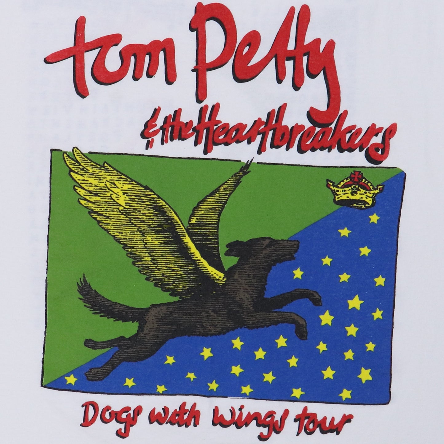 1995 Tom Petty Dogs With Wings Tour Shirt