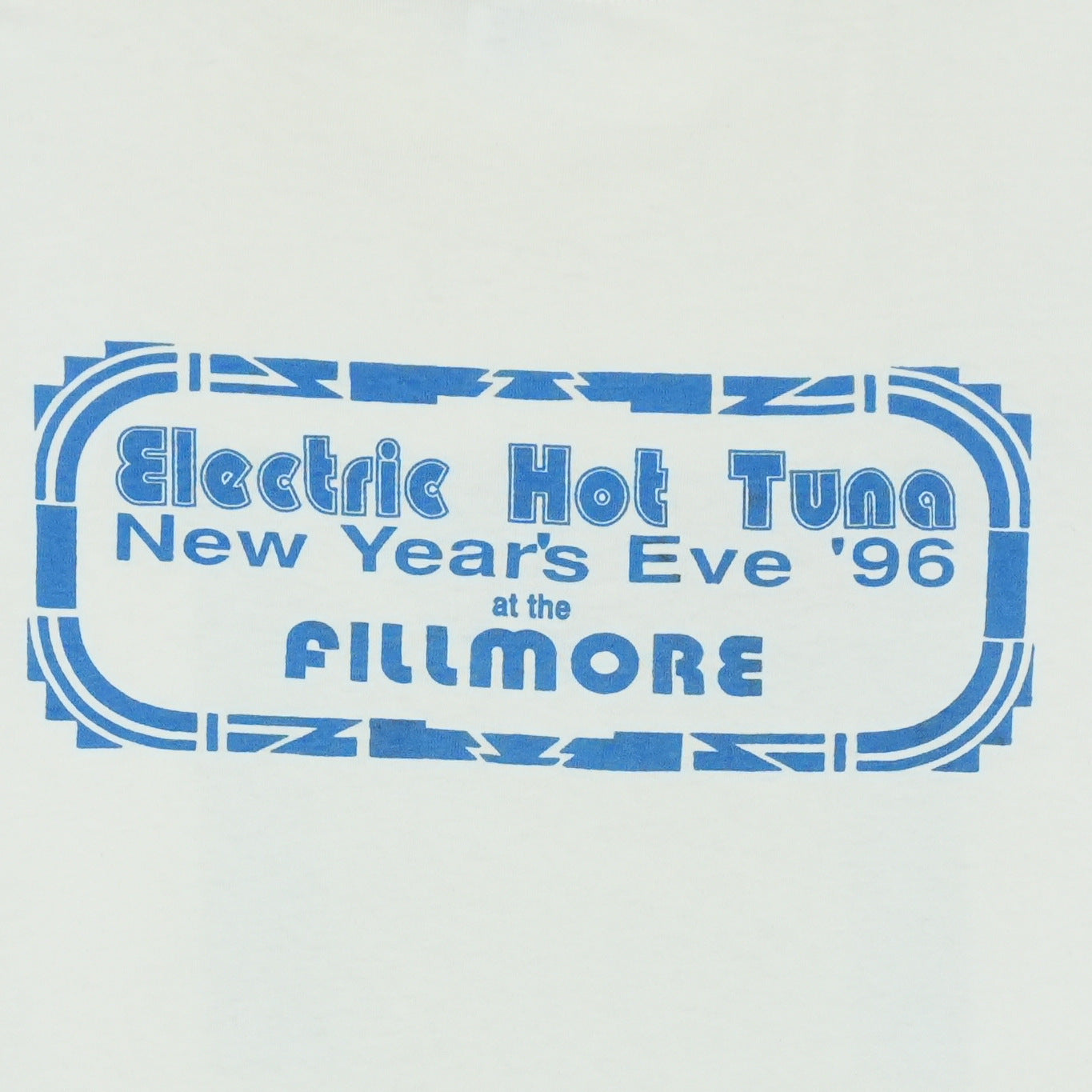 1996 Electric Hot Tuna New Years Fillmore Concert Shirt