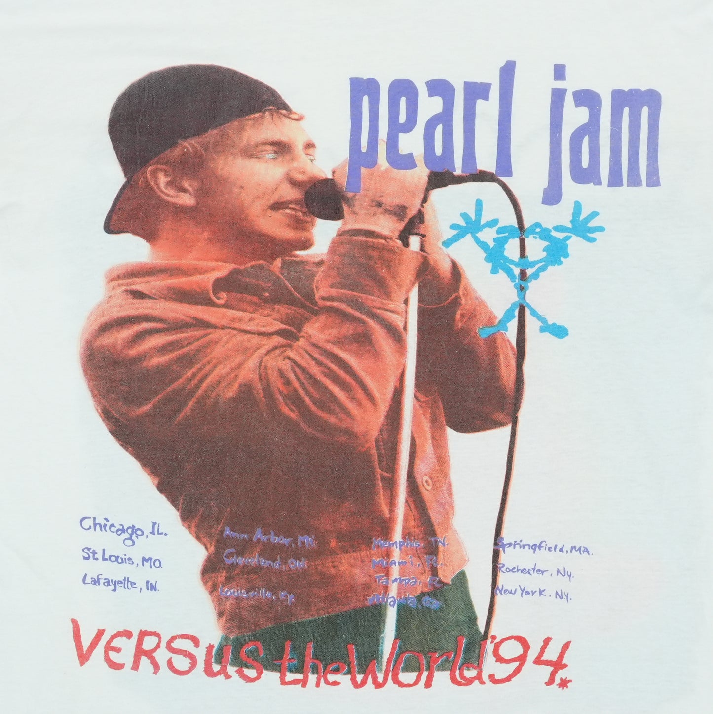1994 Pearl Jam Versus World Tour Shirt