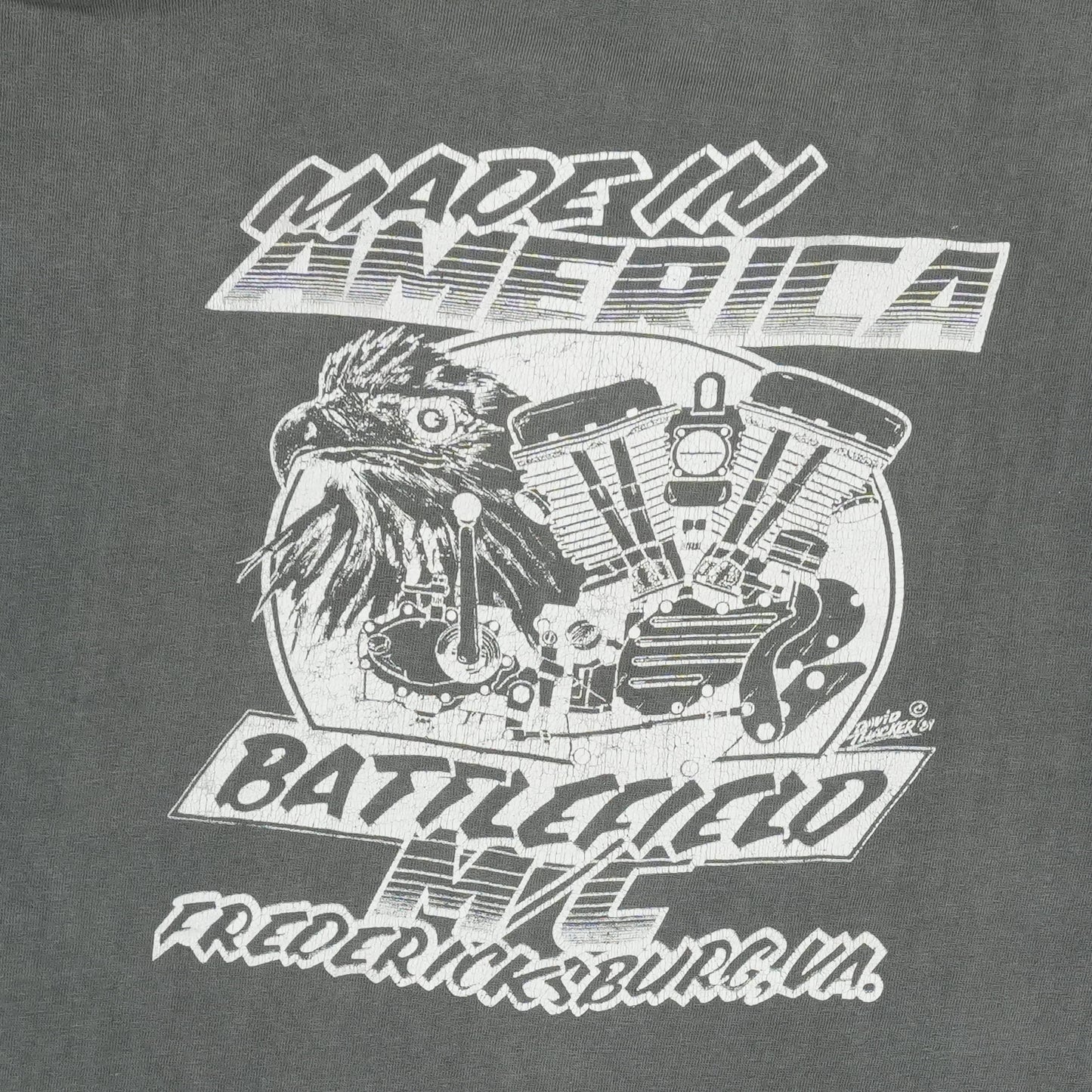 1990 Harley Davidson Fat Boy 3D Emblem Shirt